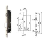 Euro-Elzett 3390 cilinderes, görgős portálzár