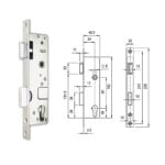 Euro-Elzett 3397 V cilinderes, csapdás portálzár