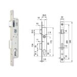 Euro-Elzett 3398 cilinderes, csapdás portálzár Zacskós kivitel