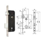 Euro-Elzett 3420 cilinderes bevésőzár 45/90 mm