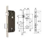 Euro-Elzett 4320 cilinderes bevésőzár 45/90 mm