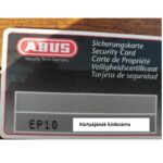Kulcsmásolás kódkártya alapján Abus EP10